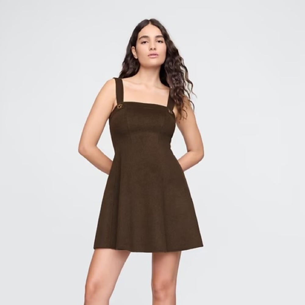 NWT** GAP X CULT GAIA
Brown Wool Mini Dress; size 00